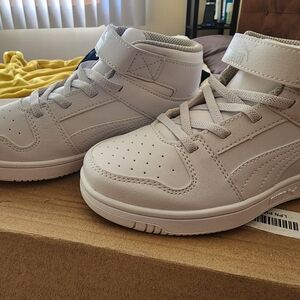 Puma Kids' WhiteHigh-Top Sneakers